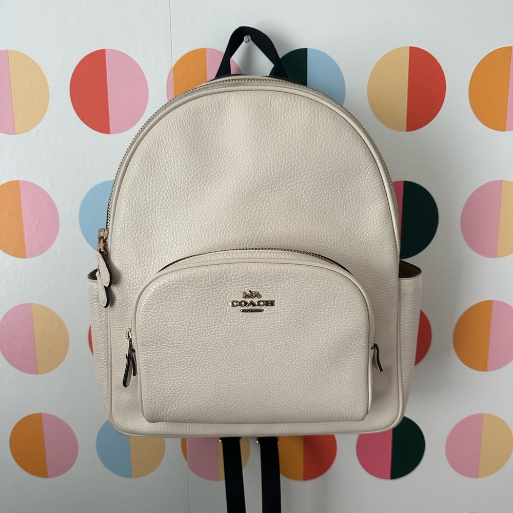 White Coach Backpack and Wallet